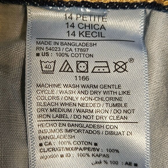 NWT Old Navy Womens 14P Distressed High-Waisted Straight Leg Jeans button fly - Picture 10 of 12